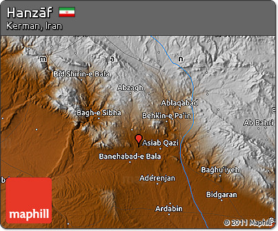 Physical Map of Hanzāf