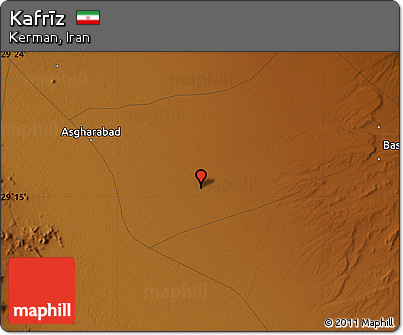 Physical Map of Kafrīz