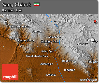 Physical Map of Sang Chārak
