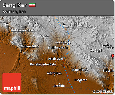 Physical Map of Sang Kar