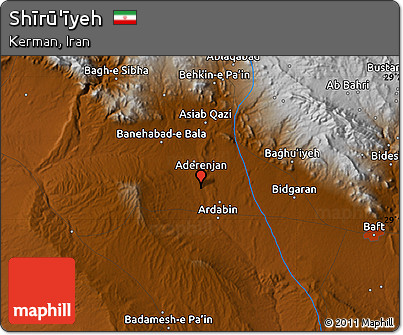 Physical Map of Shīrū'īyeh
