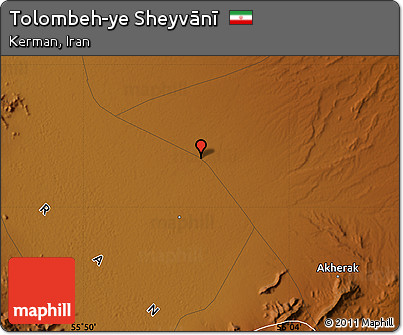Physical Map of Tolombeh-ye Sheyvānī