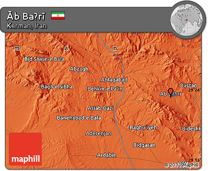 Political Map of Āb Baḩrī