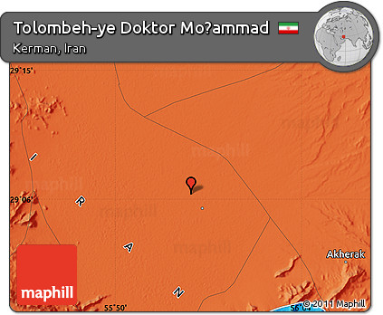 Political Map of Tolombeh-ye Doktor Moḩammad