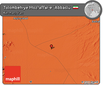 Political Map of Tolombeh-ye Moz̧affar-e `Abbāslū