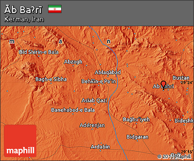 Political Map of Āb Baḩrī