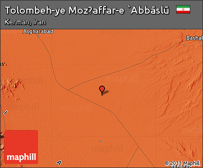 Political Map of Tolombeh-ye Moz̧affar-e `Abbāslū