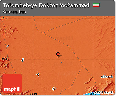 Political Map of Tolombeh-ye Doktor Moḩammad