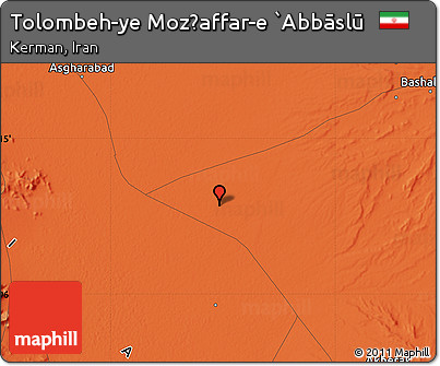 Political Map of Tolombeh-ye Moz̧affar-e `Abbāslū