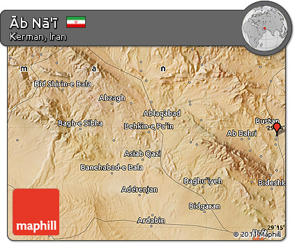 Satellite Map of Āb Nā'ī
