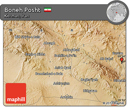 Satellite Map of Boneh Posht