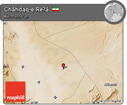 Satellite Map of Chāhdaq-e Reẕā