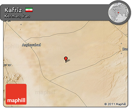 Satellite Map of Kafrīz