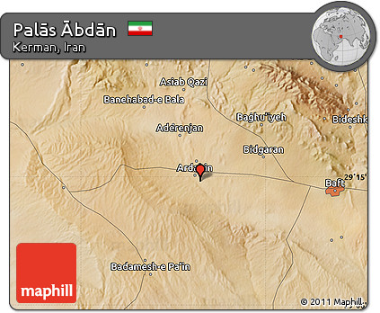 Satellite Map of Palās Ābdān