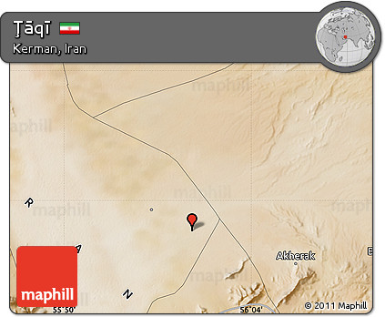 Satellite Map of Ţāqī