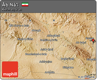 Satellite Map of Āb Nā'ī