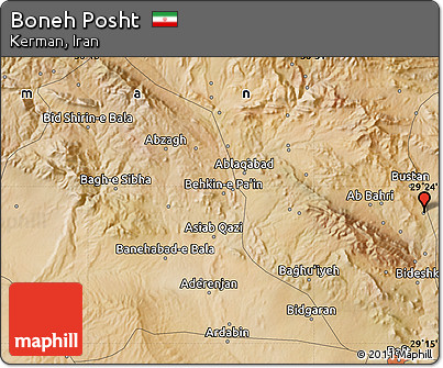 Satellite Map of Boneh Posht