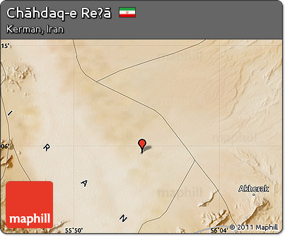 Satellite Map of Chāhdaq-e Reẕā