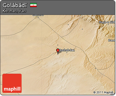 Satellite Map of Golābādī
