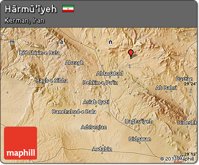 Satellite Map of Hārmū'īyeh