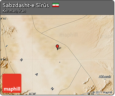 Satellite Map of Sabzdasht-e Sīrūs