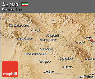 Satellite Map of Āb Nā'ī