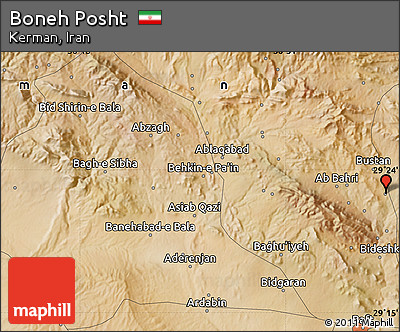 Satellite Map of Boneh Posht