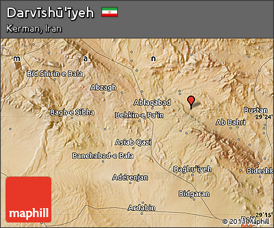 Satellite Map of Darvīshū'īyeh
