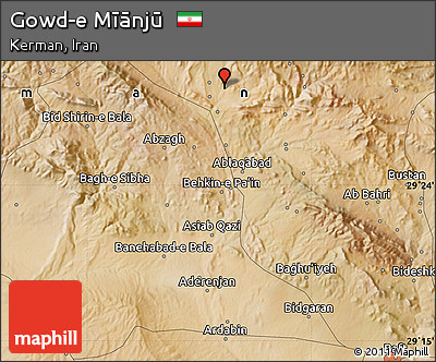 Satellite Map of Gowd-e Mīānjū