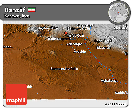 Physical Panoramic Map of Hanzāf