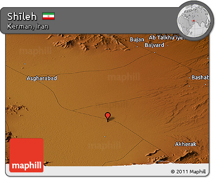 Physical Panoramic Map of Shīleh