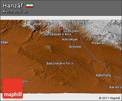 Physical Panoramic Map of Hanzāf