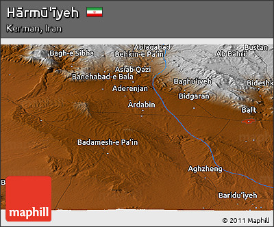 Physical Panoramic Map of Hārmū'īyeh