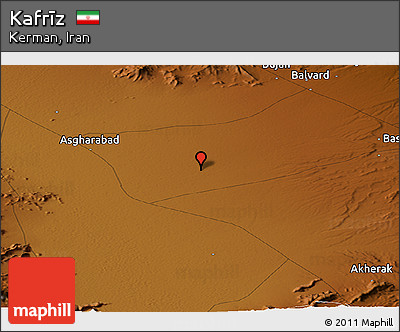 Physical Panoramic Map of Kafrīz