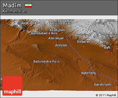 Physical Panoramic Map of Madīm