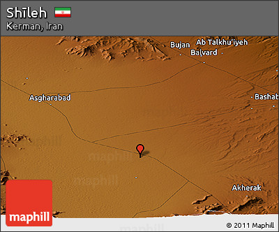 Physical Panoramic Map of Shīleh