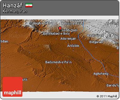 Physical Panoramic Map of Hanzāf
