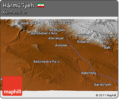 Physical Panoramic Map of Hārmū'īyeh