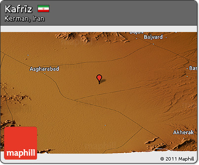 Physical Panoramic Map of Kafrīz