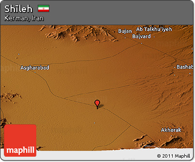 Physical Panoramic Map of Shīleh