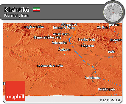 Political Panoramic Map of Khāntīkū