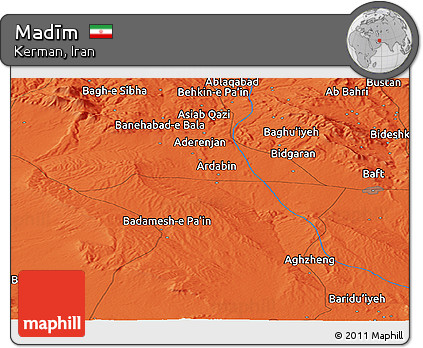 Political Panoramic Map of Madīm