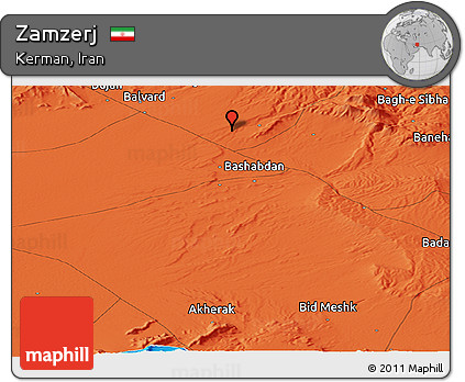 Political Panoramic Map of Zamzerj