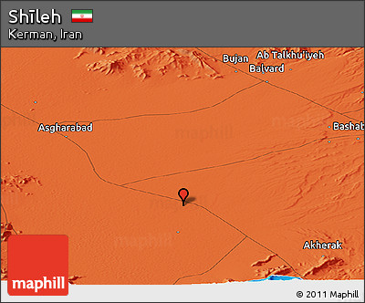 Political Panoramic Map of Shīleh