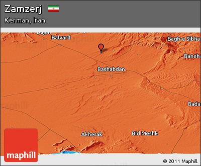 Political Panoramic Map of Zamzerj