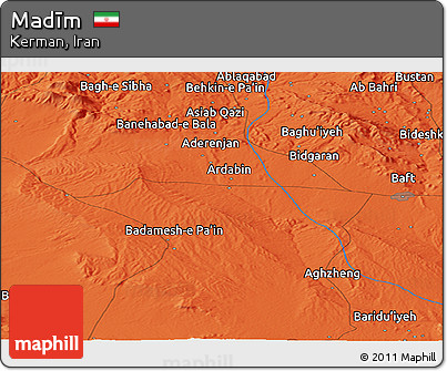 Political Panoramic Map of Madīm