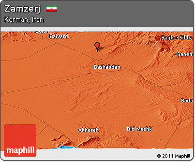 Political Panoramic Map of Zamzerj