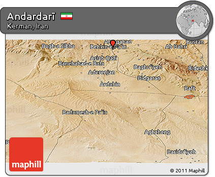 Satellite Panoramic Map of Andardarī