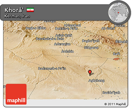 Satellite Panoramic Map of Khorā'