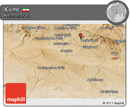Satellite Panoramic Map of Komt
